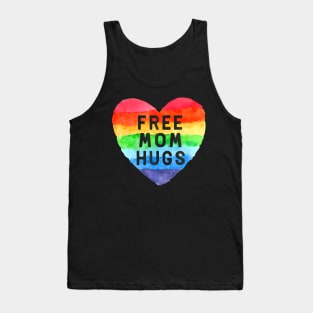 Free Mom Hugs LGBT Flag Gay Lesbian Pride Parades Tank Top